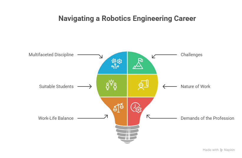 robotics engineering difficulty & suitability visual selection